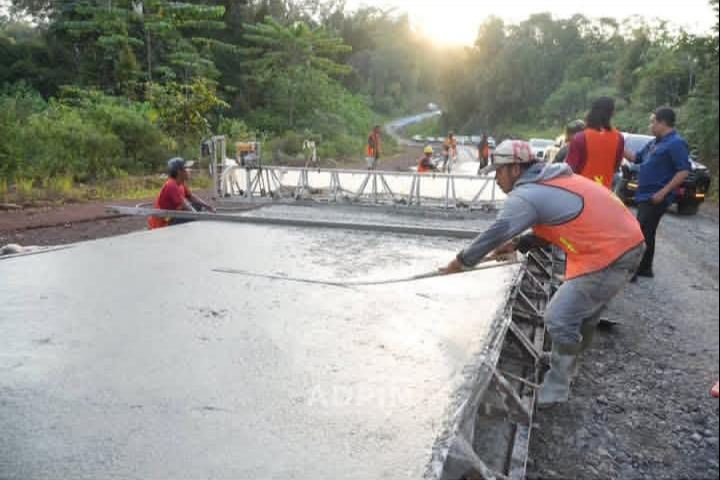 Wabup Mahulu Harap Pengerjaan Jalan Tering-Long Bagun Segera Tuntas