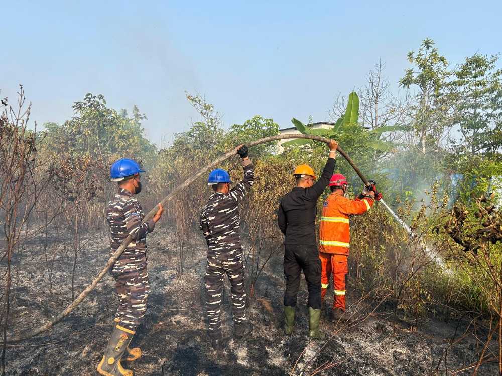 Angin Kencang Picu Api Meluas, 3 Hektare Lahan Gambut Singa Geweh Terbakar