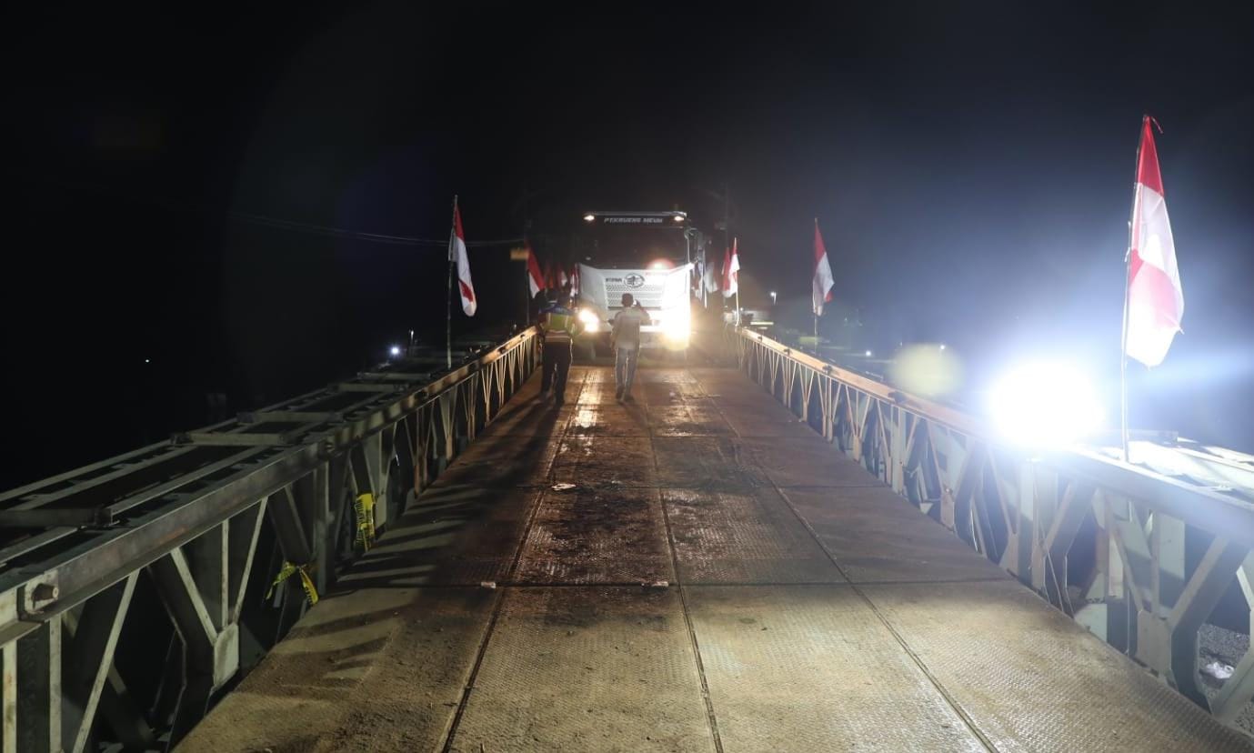 Jembatan Krueng Tingkeum Resmi Dibuka, Akses Jalan Nasional Banda Aceh–Medan Kembali Normal
