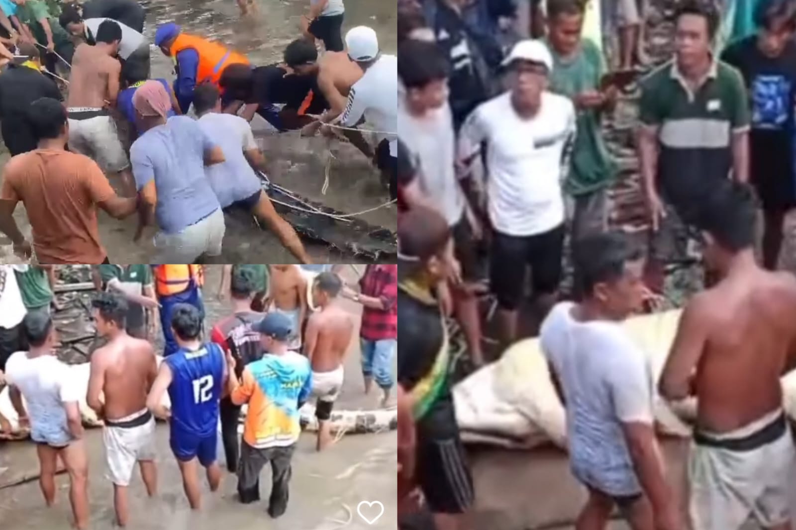 Korban Buaya Sungai Arut Ditemukan setelah 10 Jam Pencarian