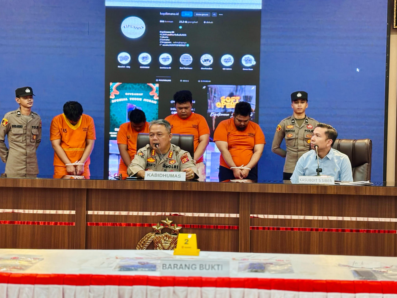 4 Tersangka Peretas Akun Sosial Media Ditangkap Polda Kaltim, Untung Sampai Setengah Miliar