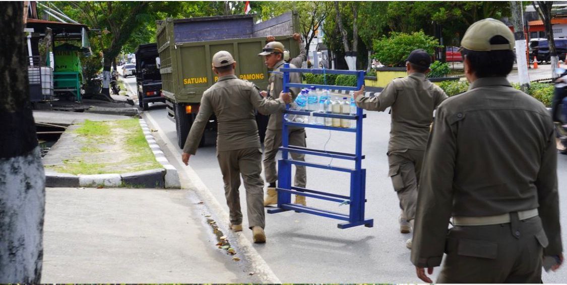 Satpol PP Balikpapan Lakukan Penertiban Kota, Ini yang Menjadi Target Mereka