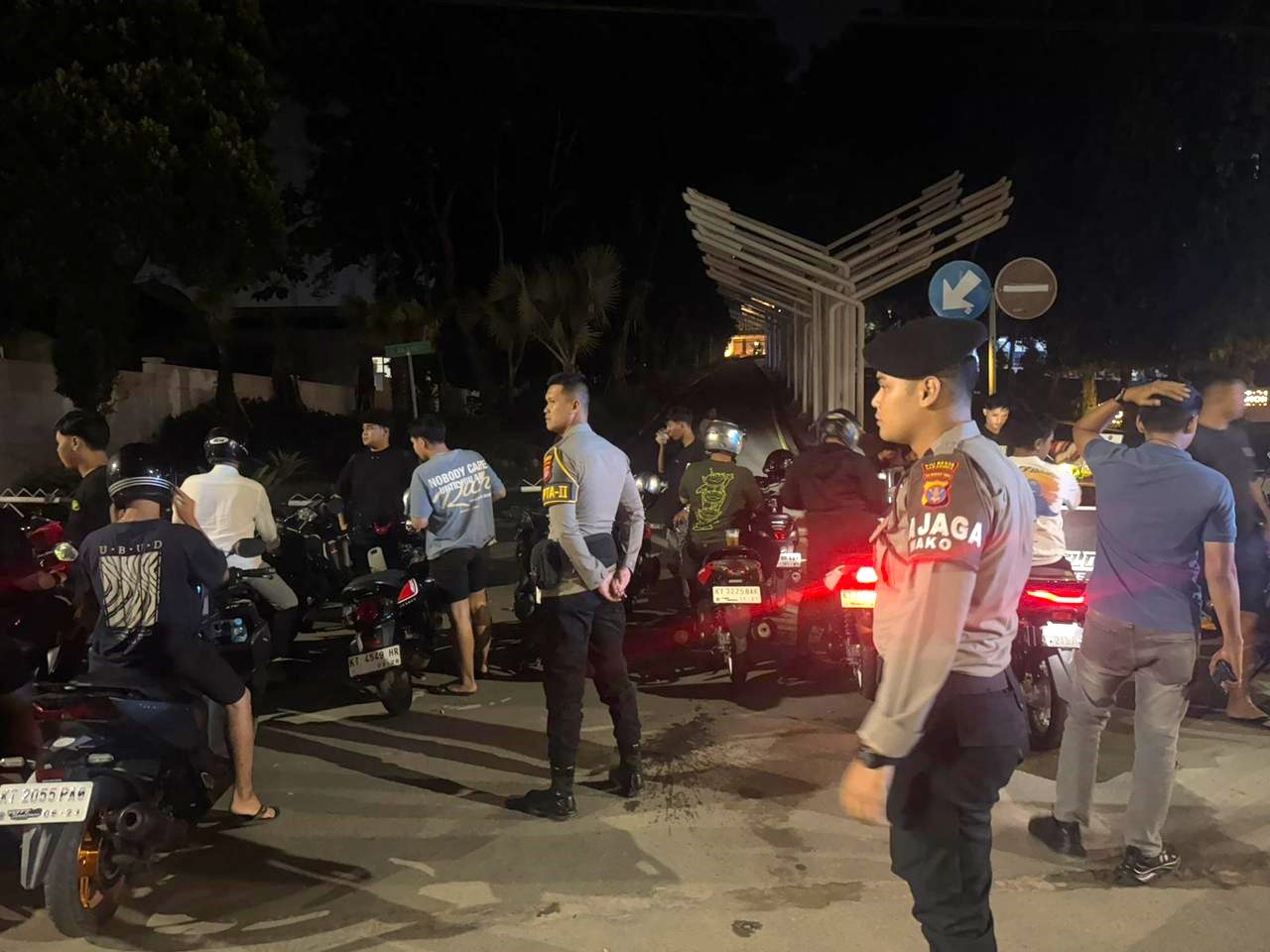 Pamapta II Polresta Samarinda Perketat Pengawasan Tengah Malam di 3 Lokasi Rawan Balap Liar 