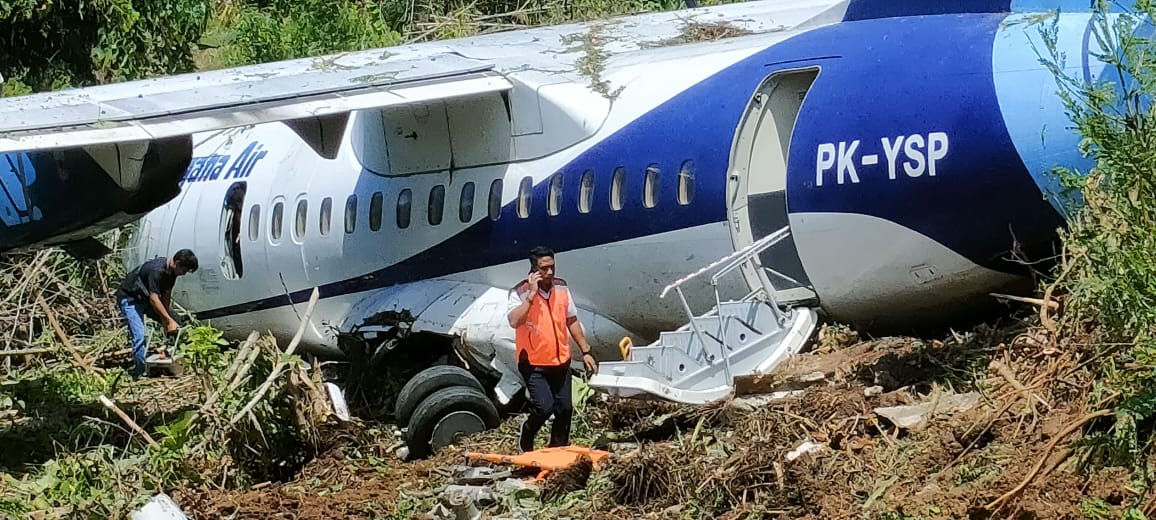 Pesawat Trigana Air Tergelincir di Kamanap Papua