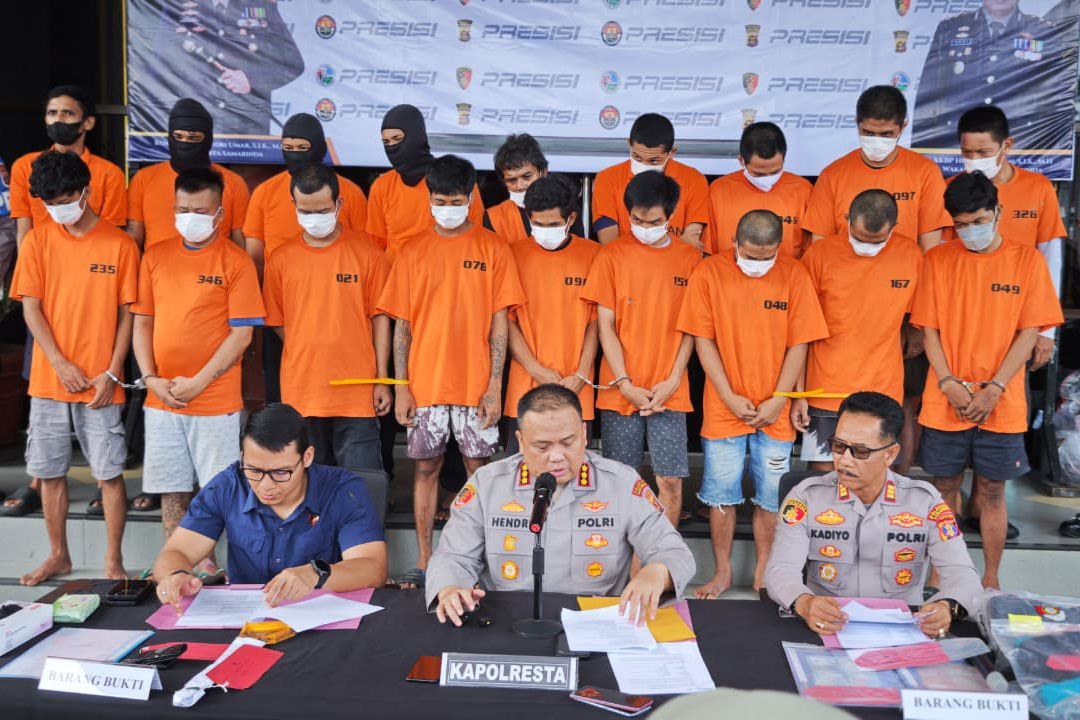 Polresta Samarinda Ungkap 22 Kasus Curanmor Selama Operasi Jaran Mahakam 2025