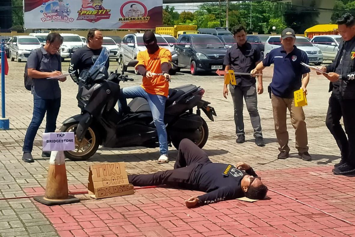 Rekonstruksi Kasus Penembakan di Depan THM, 10 Tersangka Peragakan 52 Adegan 