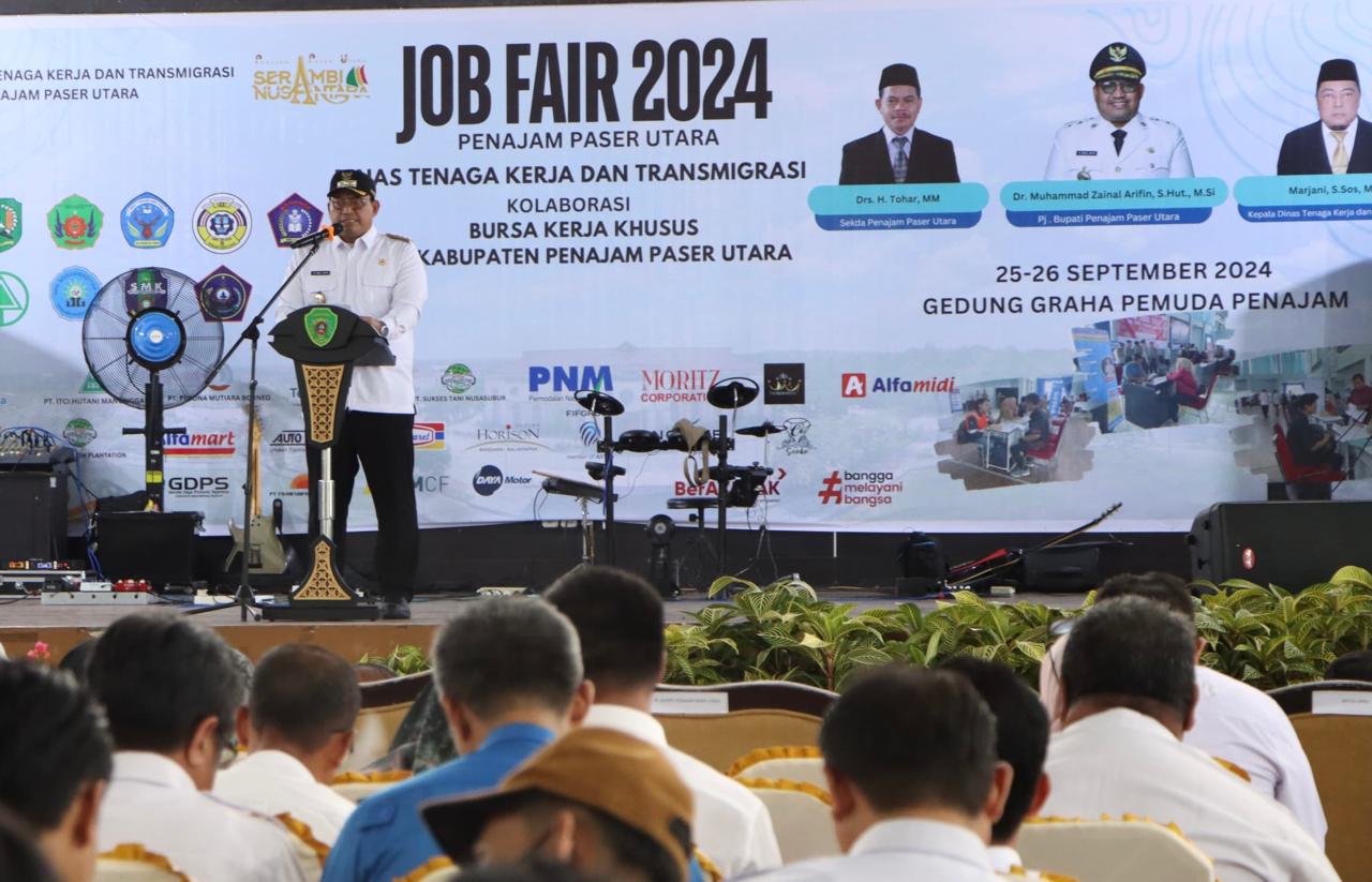 Pj Bupati PPU Buka Job Fair 2024 di Nipah Nipah, Ada 721 Lowongan Pekerjaan