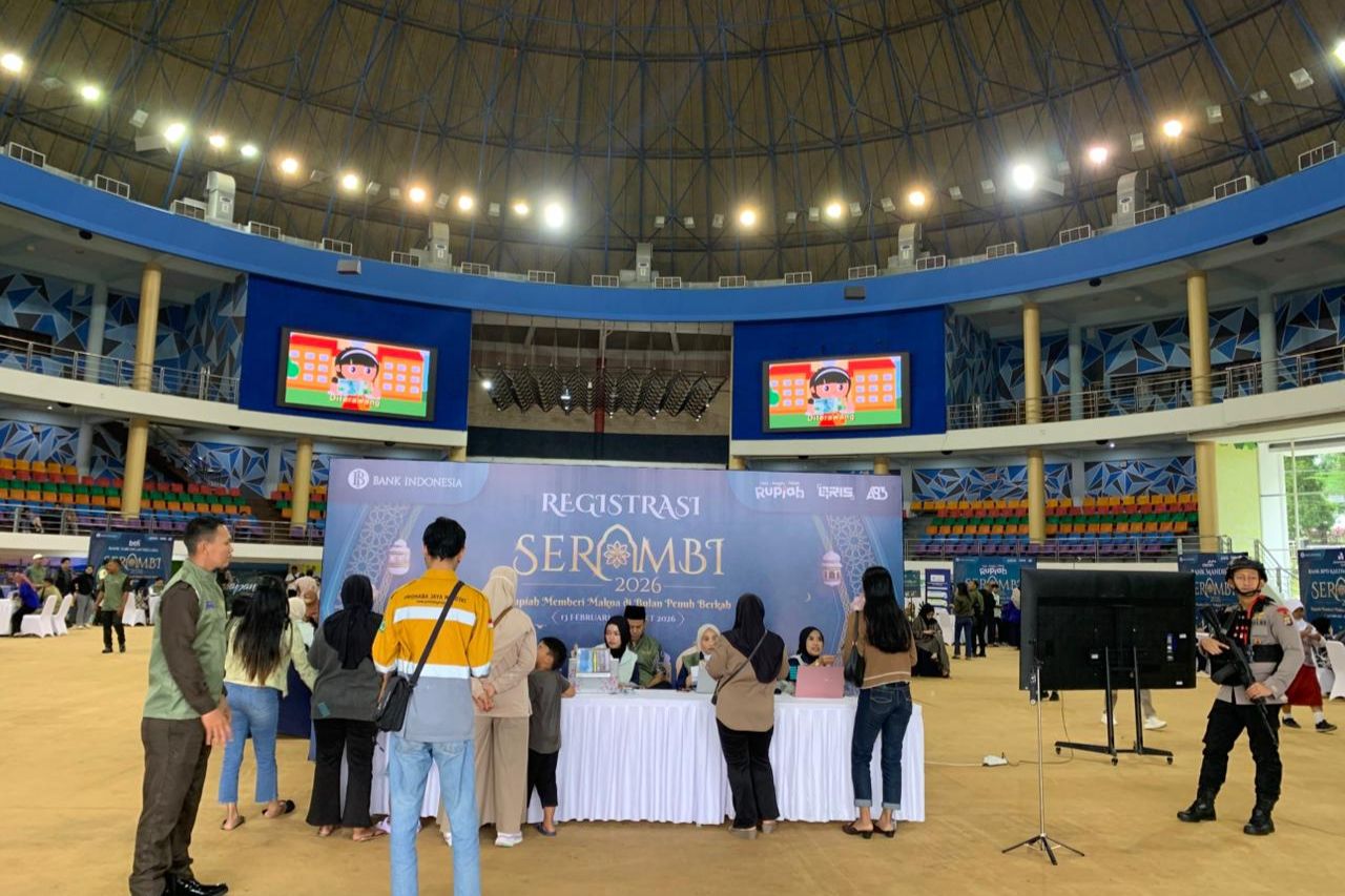 Ramadan Hari ke-20, Antrean Tukar Uang Baru Pecahan Kecil Membludak di Dome Balikpapan