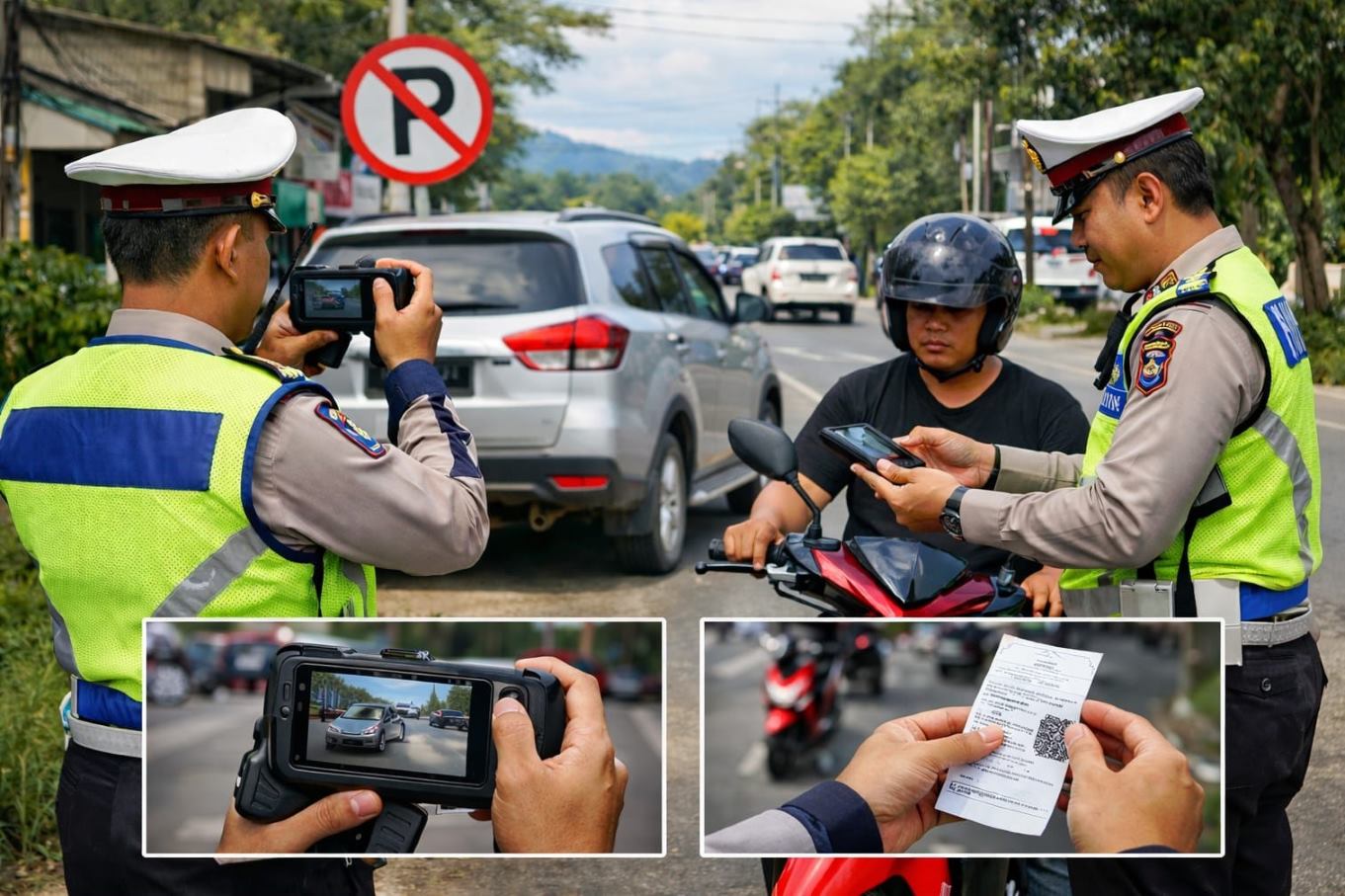 Tilang di Kutai Barat Kini Serba Digital, Satlantas Terapkan ETLE Handheld
