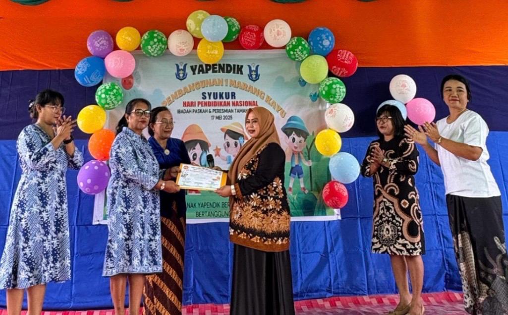 Fasilitas Bermain di TK Pembangunan 01 Marangkayu Resmi Dibuka