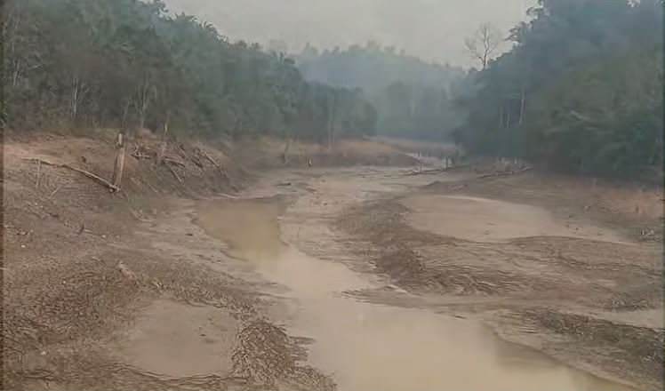 Gawat, Embung Muru Mengering Imbas Kemarau, Distribusi Air PDAM di Kuaro Terhenti 