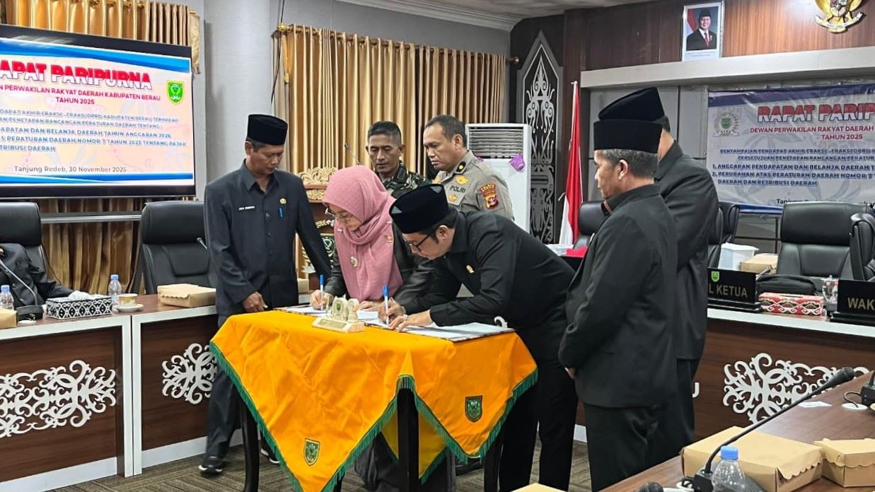 APBD Berau 2026 Disepakati Rp3,425 Triliun, Defisit Ditutup Silpa 2025