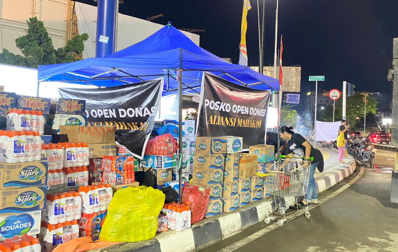 Jelang Aksi 1 September, Posko Donasi Aliansi Mahakam di Simpang Lembuswana Ramai Disumbang Warga