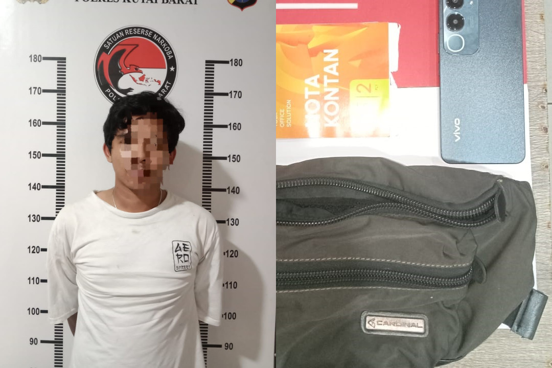 Polres Kubar Tangkap Ebit di Ngenyan Asa, Diduga Anggota Jaringan Sabu 'M BOSS'