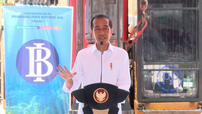 Proyek Gedung BI di IKN Diresmikan, Jokowi Yakin Investor Makin Percaya