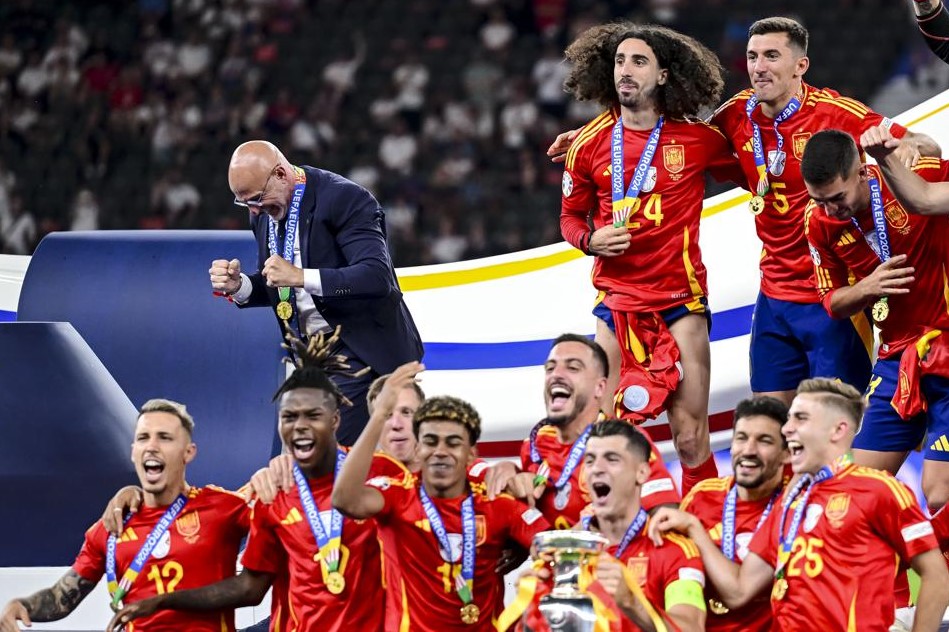 Spanyol Pecahkan Rekor Keempat Piala Eropa usai Menang 2-1 Lawan Inggris