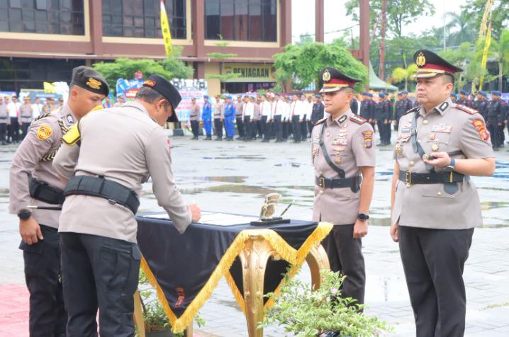 Nakhoda Kepemimpinan Polresta Samarinda Berganti, Kapolda Berpesan Tetap Jaga Kodusifitas Kota Samarinda