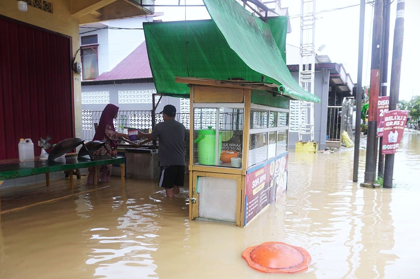 Rp2 Juta Hilang dalam 2 Hari, Usaha Kecil Lumpuh akibat Banjir di Bontang