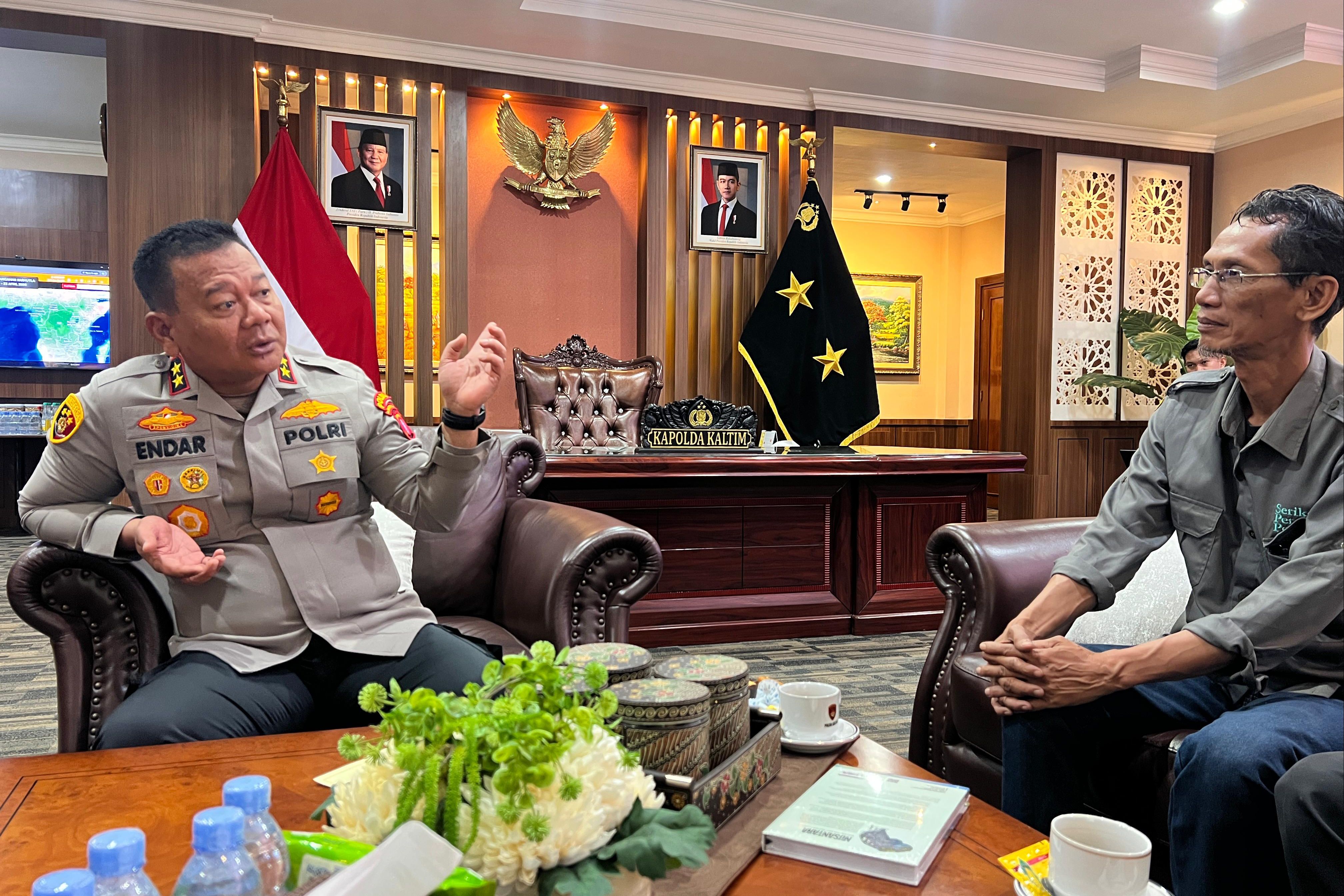 Jelang Pengukuhan, Pengurus SPS Kaltim Bertemu Kapolda Kaltim Irjen Endar Priantoro