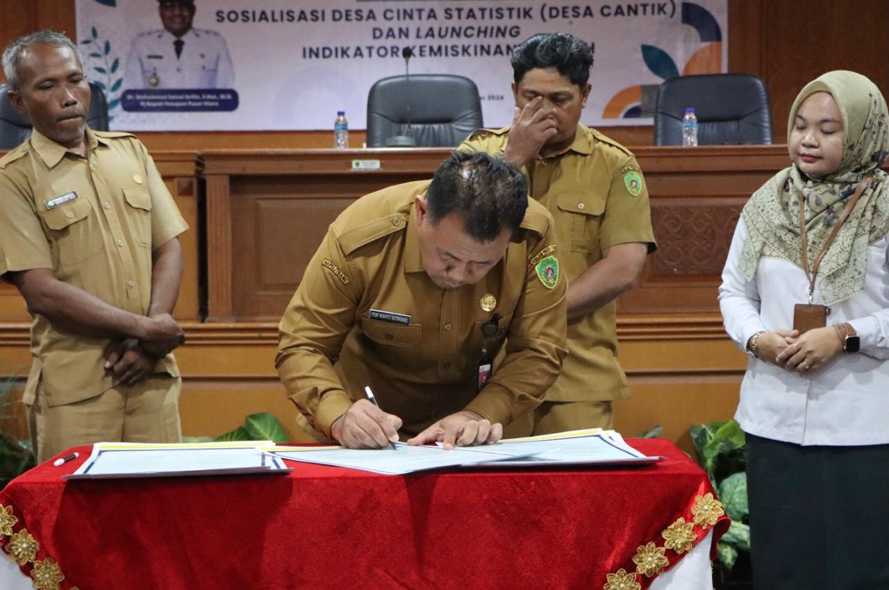 Bapelitbang PPU Gelar Sosialisasi Desa Cantik dan Launching Indikator Kemiskinan Daerah