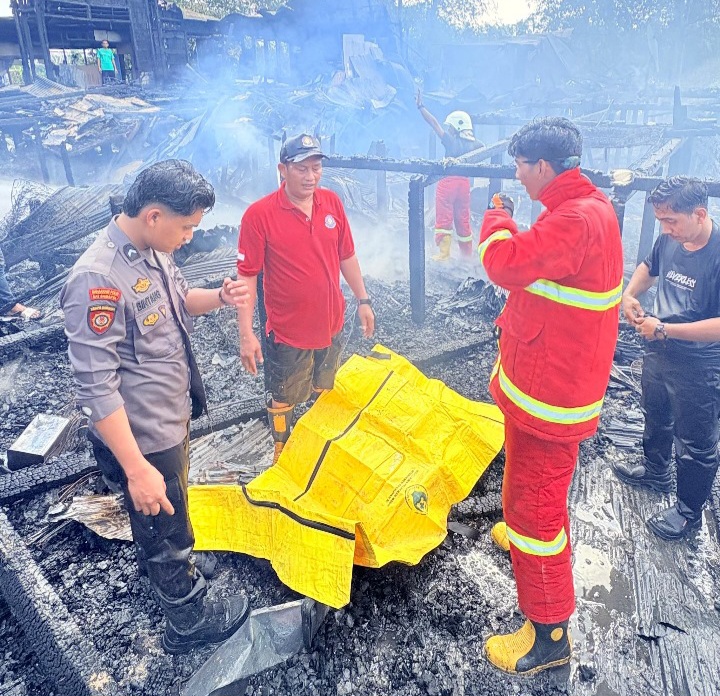 Lansia Pengidap Stroke Tewas Terbakar di Sanga Sanga