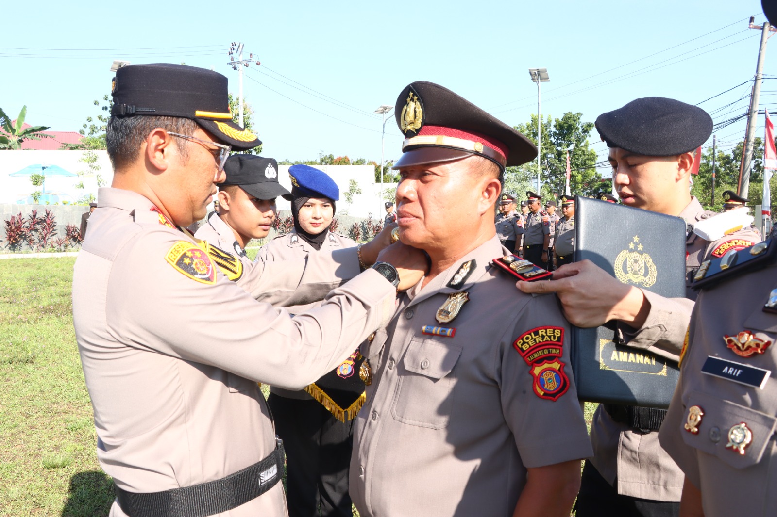 46 Personel Polres Berau Naik Pangkat, Kapolres: Bukan Hadiah Tapi Hasil Kerja Keras dan Dedikasi