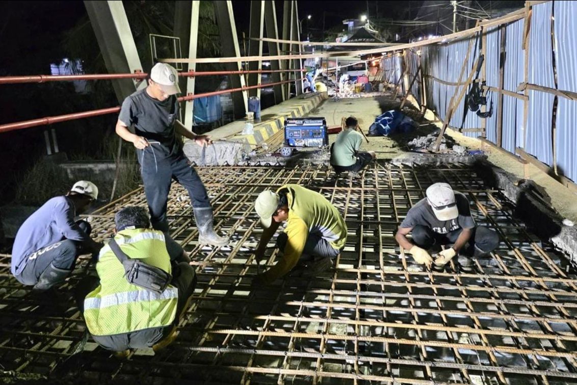 Ada Pengecoran, Jembatan Batu Kajang Paser akan Ditutup Sementara pada Rabu Malam