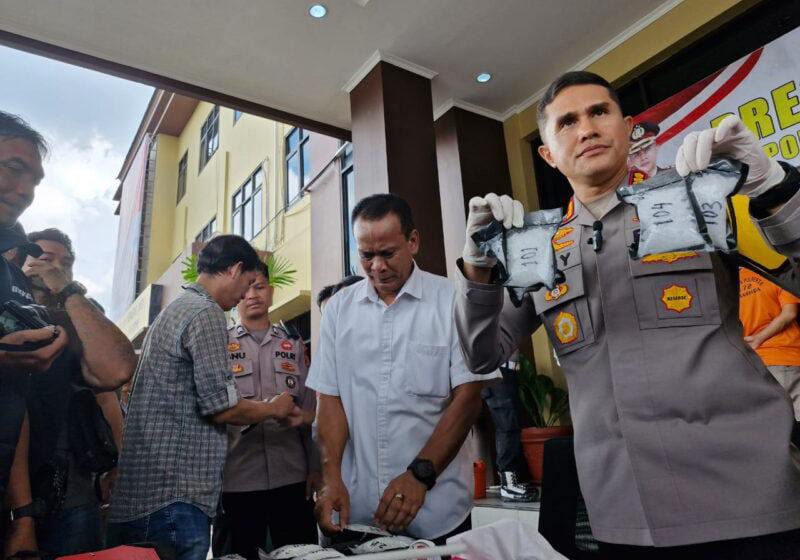 Polisi Gagalkan Peredaran 1,5 Kilogram Sabu di Samarinda, Delapan Orang Berhasil Diamankan