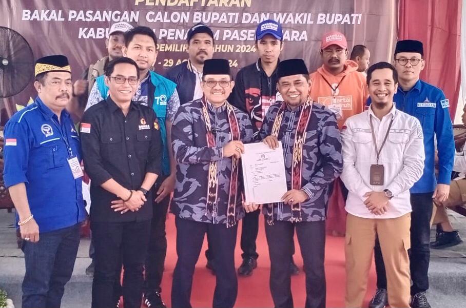 Hamdam dan Ahmad Basir Pendaftar Ketiga sebagai Calon Bupati dan Wakil Bupati PPU