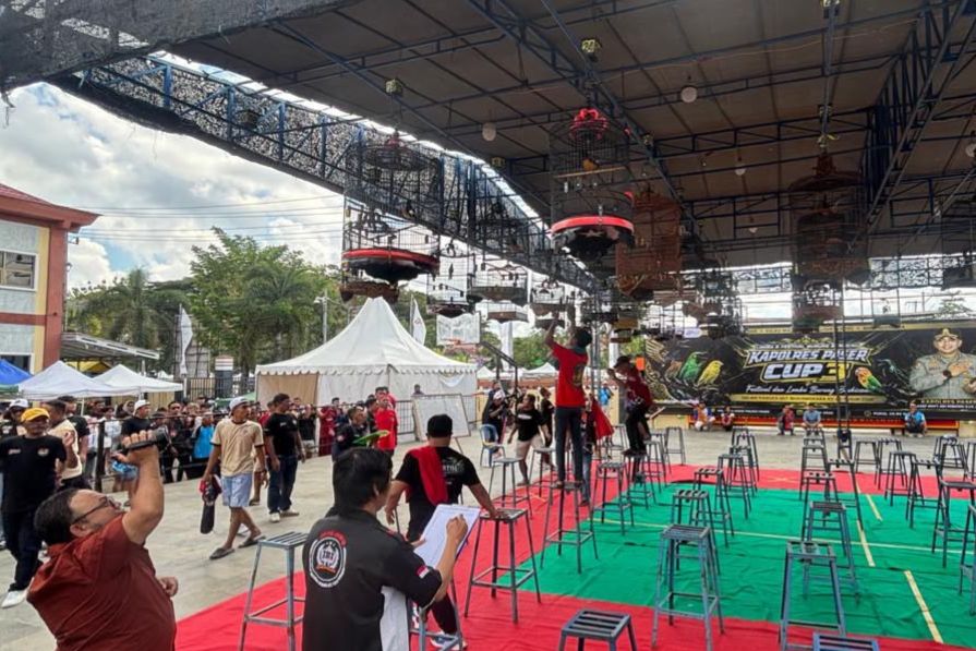 Lomba Burung Berkicau Polres Paser Berhadiah 5 Unit Motor, Peserta dari Berbagai Daerah