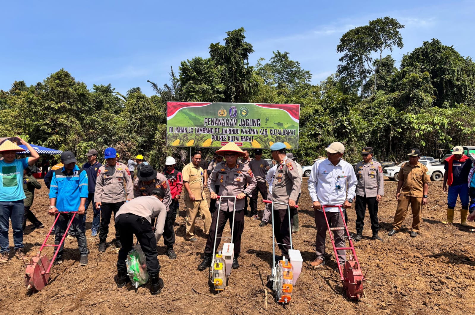 Polres Kutai Barat Gagas Pemanfaatan Lahan Tambang Jadi Lumbung Pangan Baru