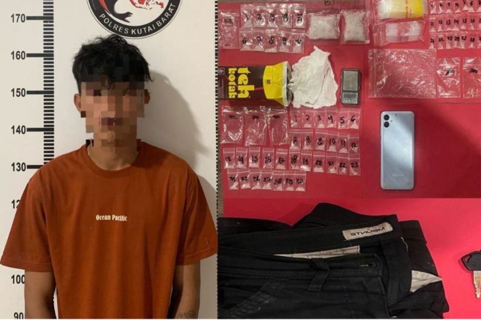 Gerebek Pengedar Narkoba di Barong Tongkok, Polisi Temukan 72 Poket Sabu di Kotak Teh