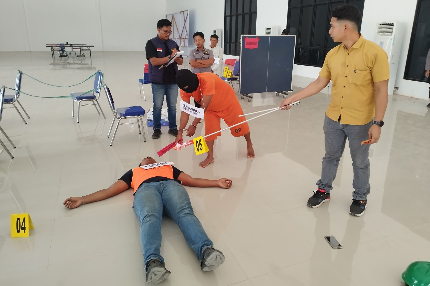 Diungkap dalam Rekonstruksi, Pembunuhan di Babulu PPU Dipicu Dendam 