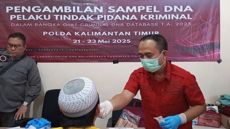 Polri Bangun Basis Data DNA Kriminal di Kaltim, 100 Tahanan Diambil Sampelnya