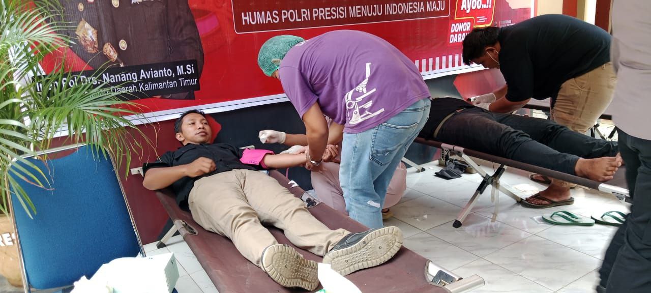 Peringati Hari Jadi Humas Polri Ke-73, Polres Mahulu Gelar Donor Darah