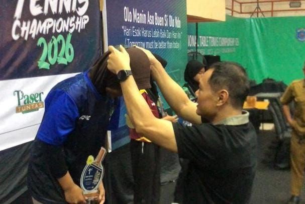 2 Atlet Tenis Meja Paser Sumbang Medali Perunggu U-13 PITTC 2026