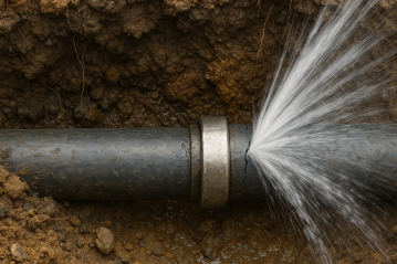 Dampak Proyek Drainase, Pipa PDAM Bontang Banyak yang Bocor