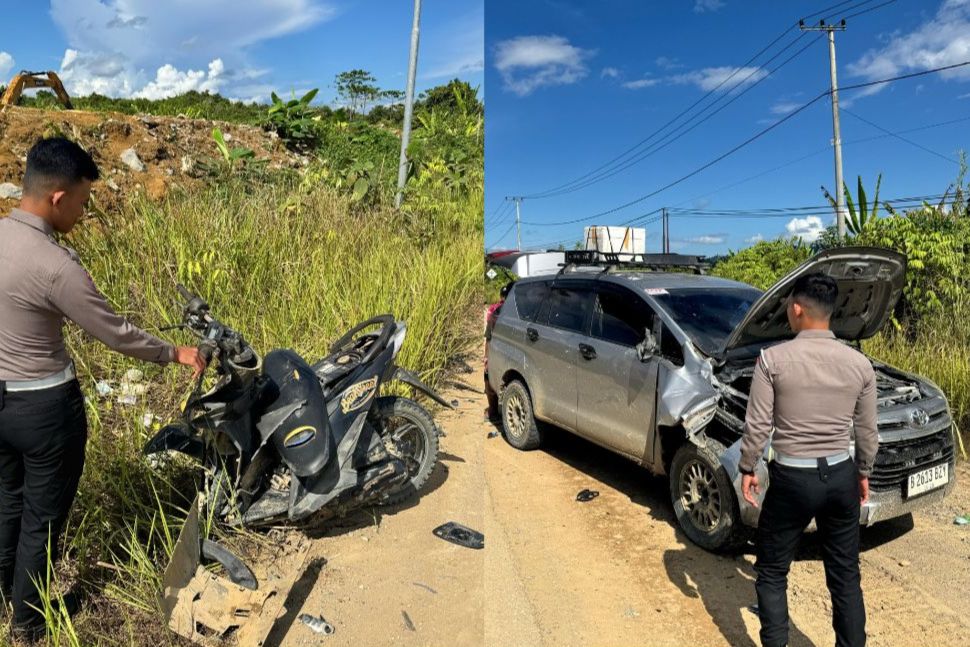 Kecelakaan Lalu Lintas di Mahulu, Pengendara Motor Masih di Bawah Umur Dilarikan ke Rumah Sakit