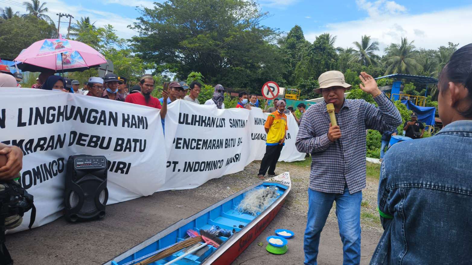 Warga Desa Santan Tuntut Pertanggungjawaban Dampak Debu Batu Bara PT IMM