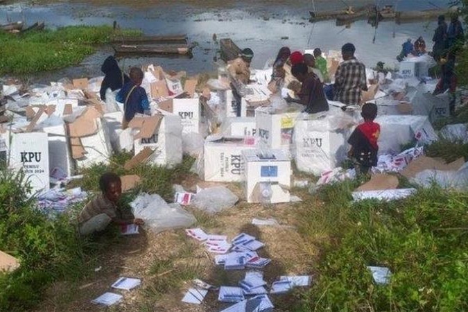 Bawaslu Telusuri Perusakan Logistik Pemilu di Paniai, Papua