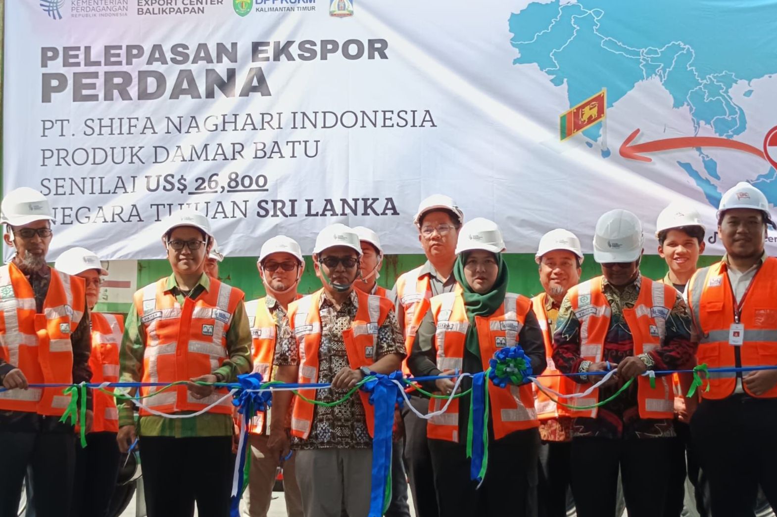 Ekspor Non-Kayu Kaltim, 28 Ton Damar Batu Senilai USD 26 Ribu Berlayar ke Sri Lanka