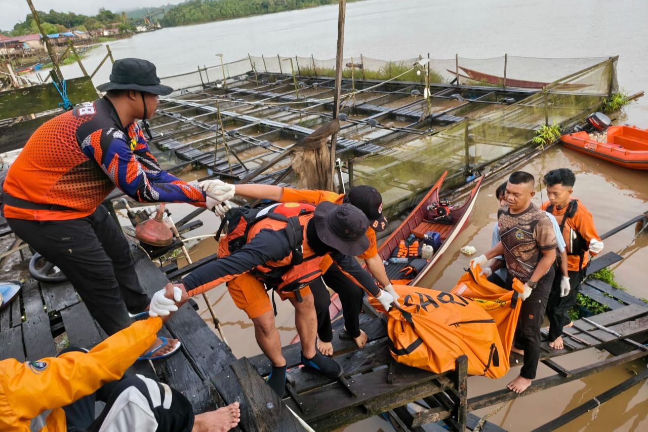 2 Hari Hilang di Sungai Mahakam, Jenazah Paman dan Keponakan Ditemukan Terpisah