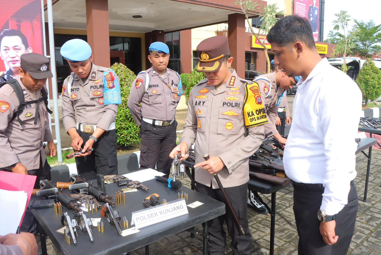 Polresta Samarinda Periksa Senjata Api Milik Anggota, Hanya yang Penuhi Syarat Boleh Pakai