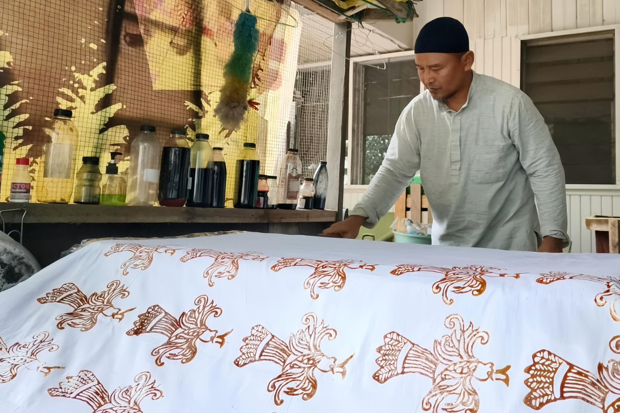 Warga Panorama Sangatta Kembangkan Batik Ciprat dengan Sentuhan Kontemporer