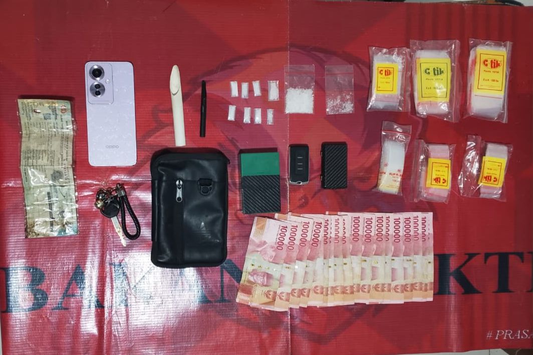 Edarkan Sabu, Pedagang di Tanah Grogot Ditangkap Polisi