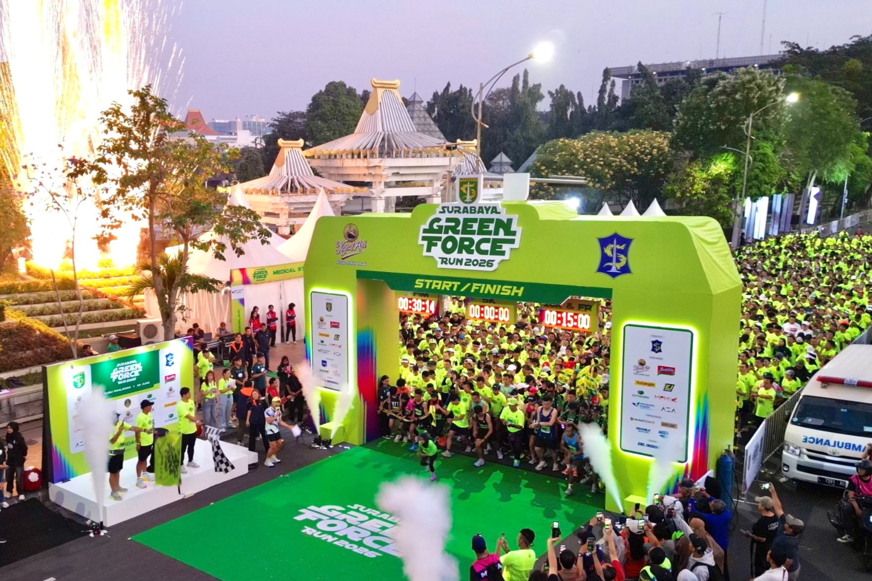 Surabaya Green Force Run 2026 Diikuti 6.000 Pelari dari 10 Negara