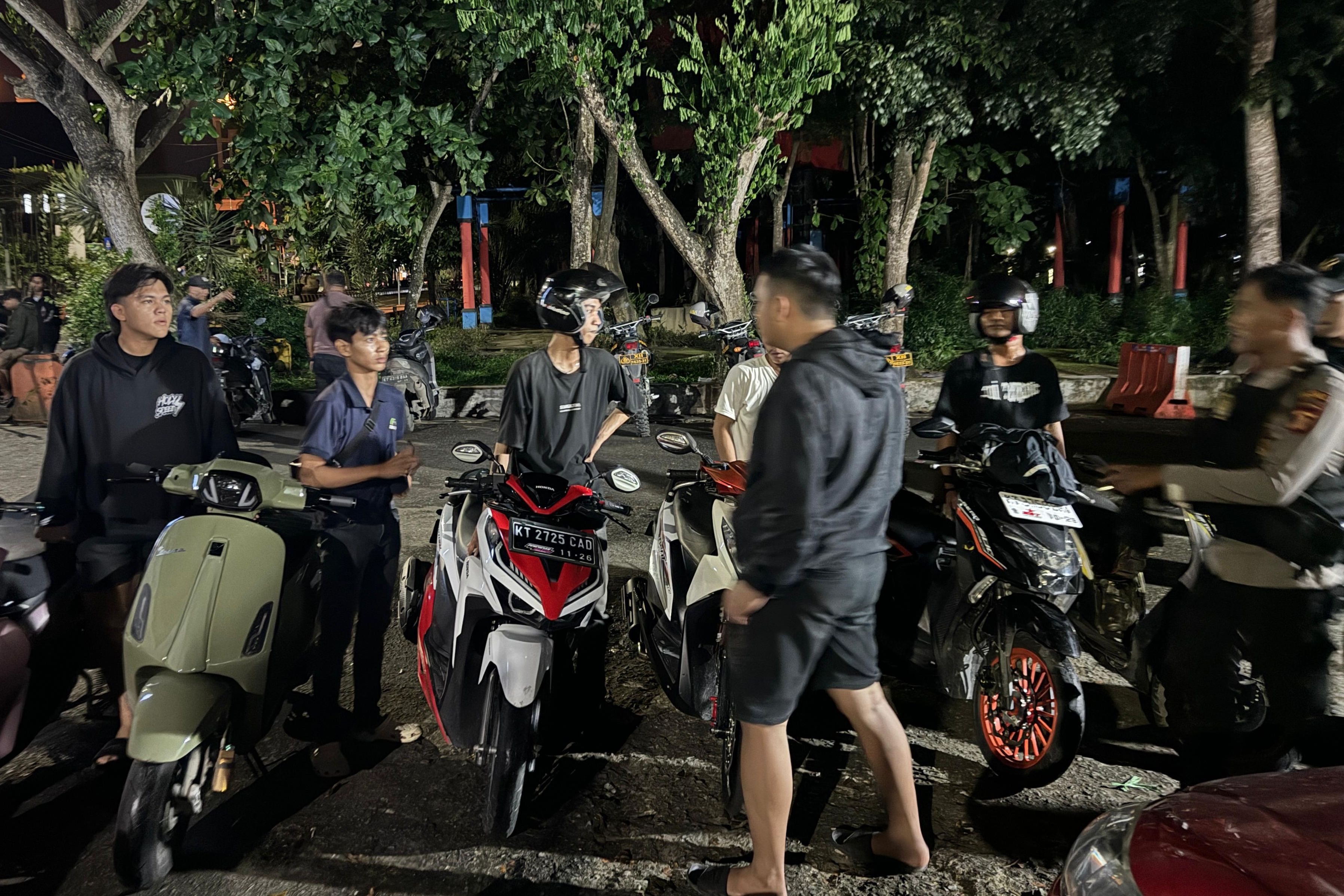 Tim Patroli Gabungan Polresta Samarinda Tindak Balap Liar, Sita Uang Taruhan Rp350 Ribu