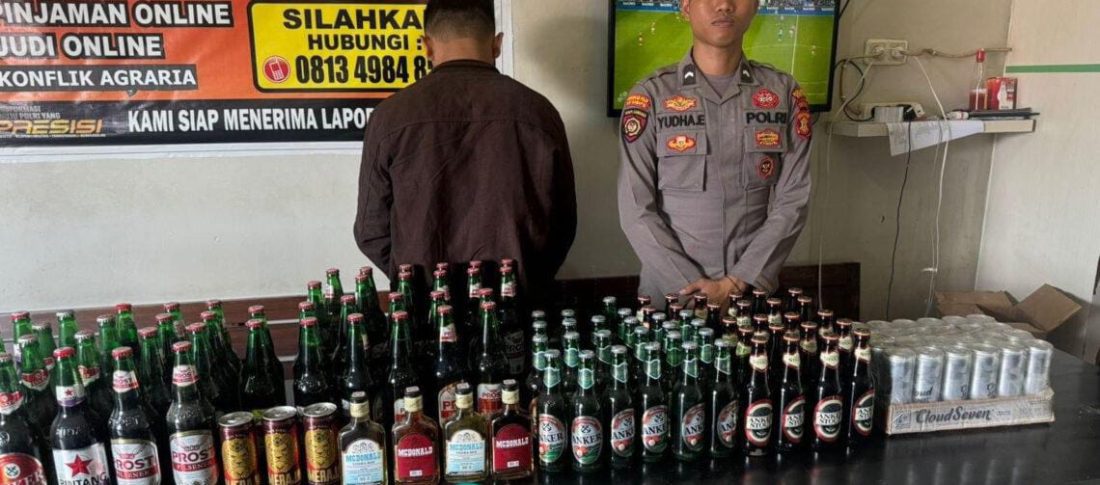 Polres Berau Ringkus Penjual Miras Ilegal Amankan Ratusan Minuman Beralkohol 