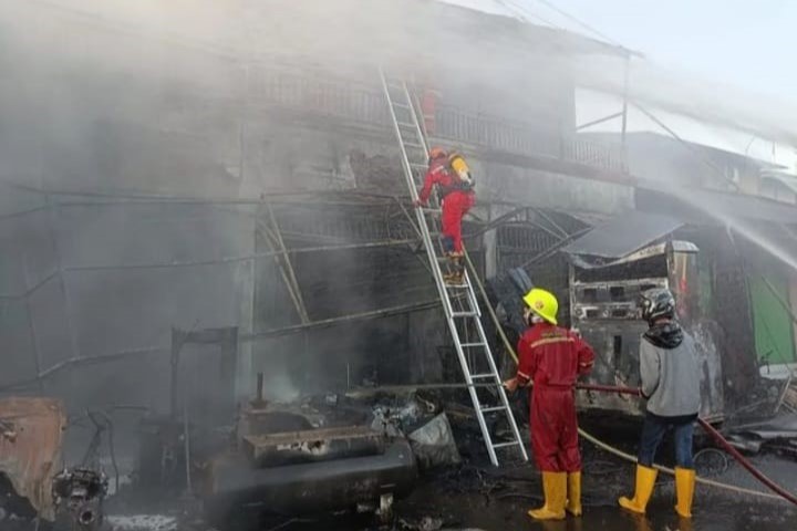 Lagi-lagi, Pom Mini Terbakar di Samarinda, Satu Orang Meninggal Dunia