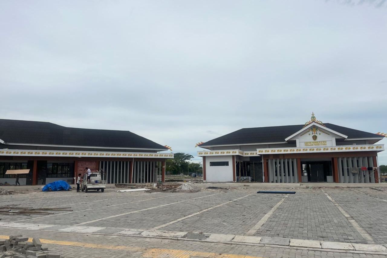 Proyek RTH di Depan Stadion Penglima Sentik Penajam Molor, Kontraktor Didenda Rp1,2 Juta per Hari